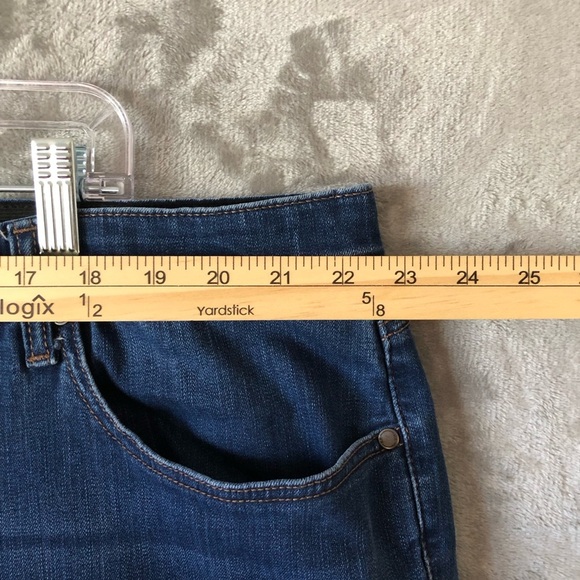 Kim Rogers Women Straight Jeans Size 24W Dark Wash Plus Size Tummy Control - Picture 14 of 16